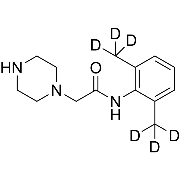 N-(2,6-Dimethylphenyl)-2-(piperazin-1-yl)acetamide-d6 1054624-93-9